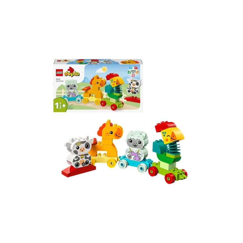 gioco da costruzione lego duplo il treno degli animali multicolore