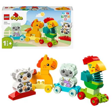 gioco da costruzione lego duplo il treno degli animali multicolore