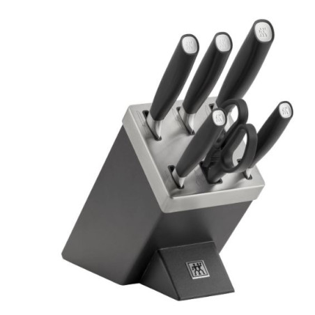 set di coltelli zwilling all star con blocco e pietra per affilare