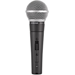 microfono shure sm58se voice con interruttore nero