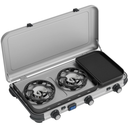 cucina da campeggio campingaz 2 multicuoco 4500w argento/nero [2197177]
