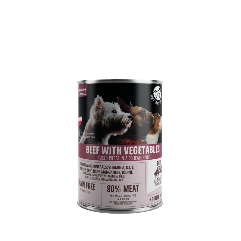 alimento umido petrepublic per cani adulti taglia media e piccola