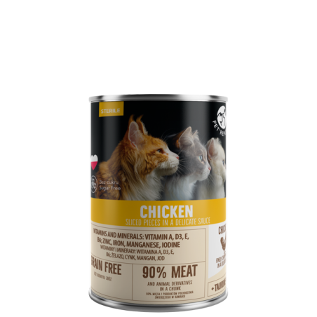 alimento umido petrepublic con pollo affettati in salsa delicata