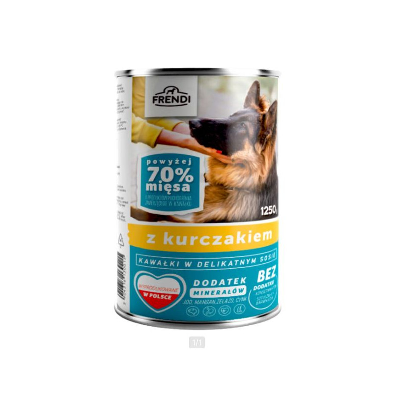 mangime frendi cibo umido per cani: pollo in salsa - 1250g