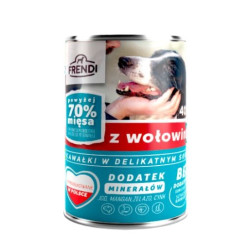 mangime frendi cibo umido per cani: manzo con salsa - 400g