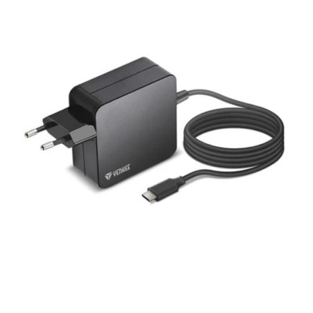 caricabatterie yenkee yau c100 usc-c 100w 1.8m nero [azyennzyauc100b]