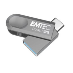 pen drive 128gb emtec dual usb-a 3.2 a usb-c [ecmmd128gd283]