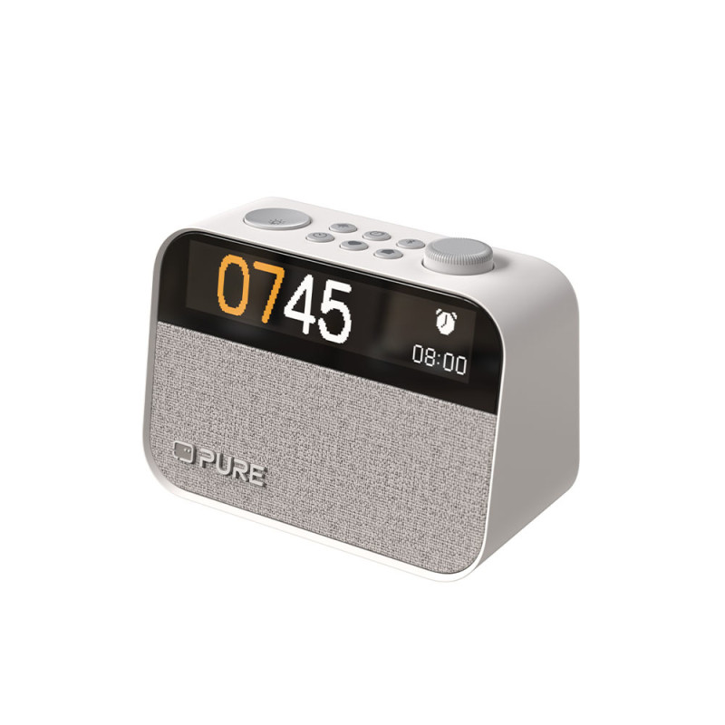 radiosveglia pure 30102 moment dab+/fm/bluetooth 5.3 cotton bianco