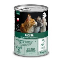 cibo umido petrepublic anatra per gatti adulti 400g