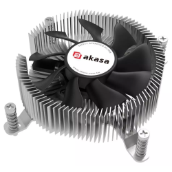 dissipatore cpu a ventola akasa intel lga1700 29.92mm argento