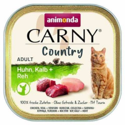 mangime animonda carny country pollo vitello + cervo per gatti 100g