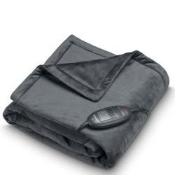 coperta riscaldante beurer hd 74 100w 150x130cm grigio [40010]