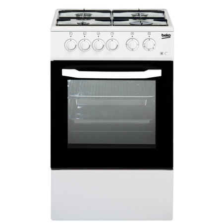 cucina a gas beko css42014fw 4 fornelli elettrici/54l/50x50/bianco