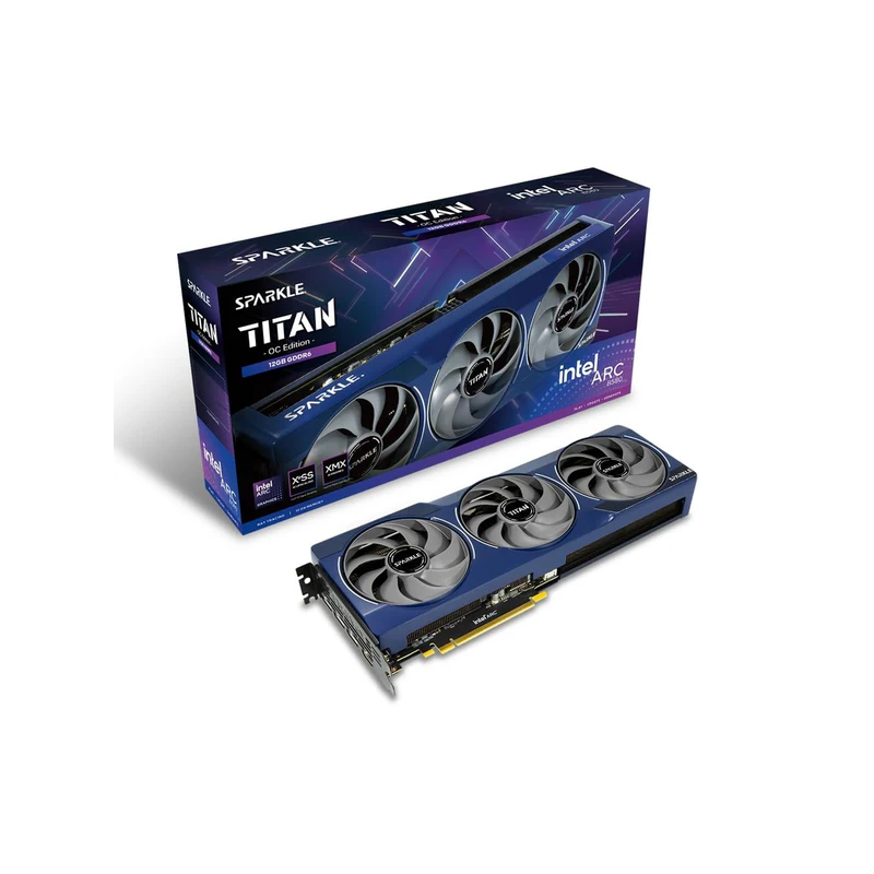 scheda video intel sparkle intel arc b580 12gb titan oc 2x ventola