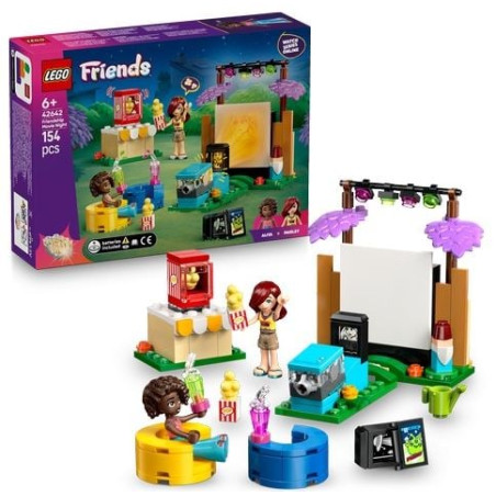 gioco di costruzione lego friends serata film sull'amicizia multicolore