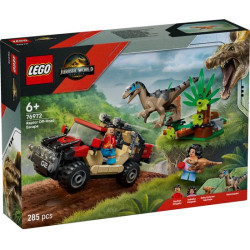 gioco da costruzione lego jurassic world fuga dal raptor in off-road