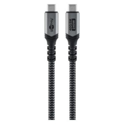 cavo usb goobay usb-c maschio 0.5m nero/grigio [74210]