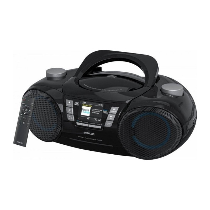 radio sencor spt 6510 dab+/cd/mp3/usb/sd bluetooth nero [ubsecrospt6510d]