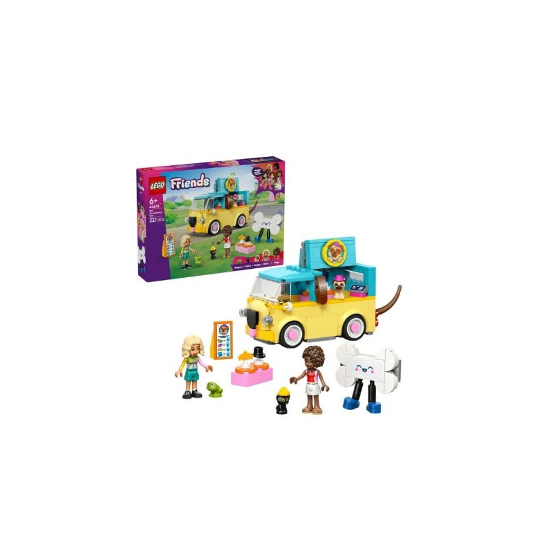 set di gioco lego friends 42678 furgone con accessori per animali