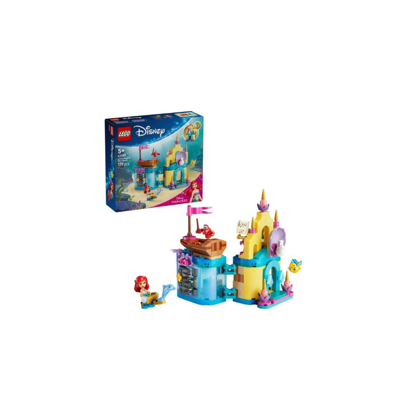 kit di costruzione lego disney 43285 il magico mini palazzo di ariel