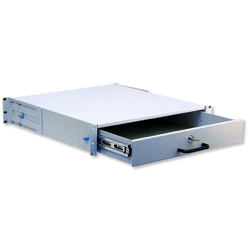 cassetto porta documenti/oggetti per armadi rack 19'' grigia