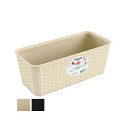 Vaso natural rettangoalre moka 50x18 h.16 stefanpl [stefanplast ]