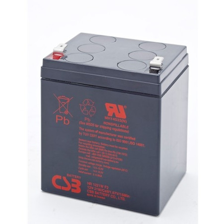 batteria csb hr1221wf2 12v nero [azcsbuayhr1221w]