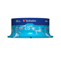 confezione cd-r verbatim 52x 700mb 25p cb azo 43352 [ecvrbcrl0000005]
