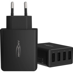 alimenatatore da rete ansmann home hc430 4xusb 3000ma nero [1001-0107]