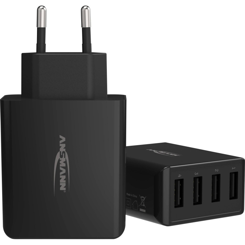 alimenatatore da rete ansmann home hc430 4xusb 3000ma nero [1001-0107]