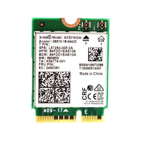 scheda di rete intel wi-fi m.2 ax211 gig+ attacco e [ax211.ngwg]