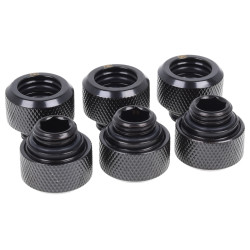raccordo a compressione alphacool hardtube 13mm g1/4, 6-pack