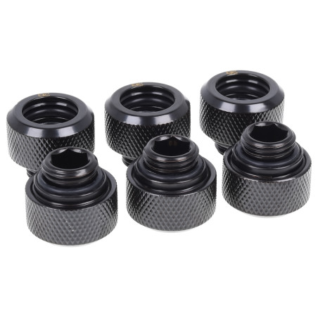 raccordo a compressione alphacool hardtube 13mm g1/4, 6-pack