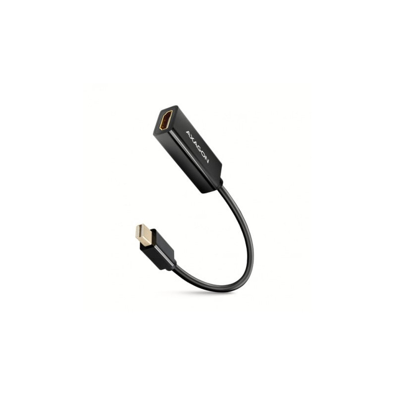 cavo adattore axagon mini displayport a hdmi 4k/30 hz 15cm nero [rvdm-hi14n]