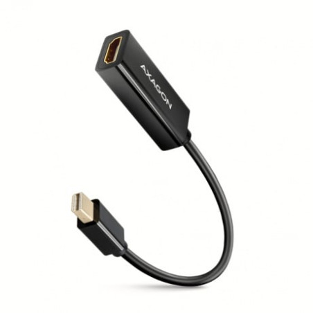 cavo adattore axagon mini displayport a hdmi 4k/30 hz 15cm nero [rvdm-hi14n]