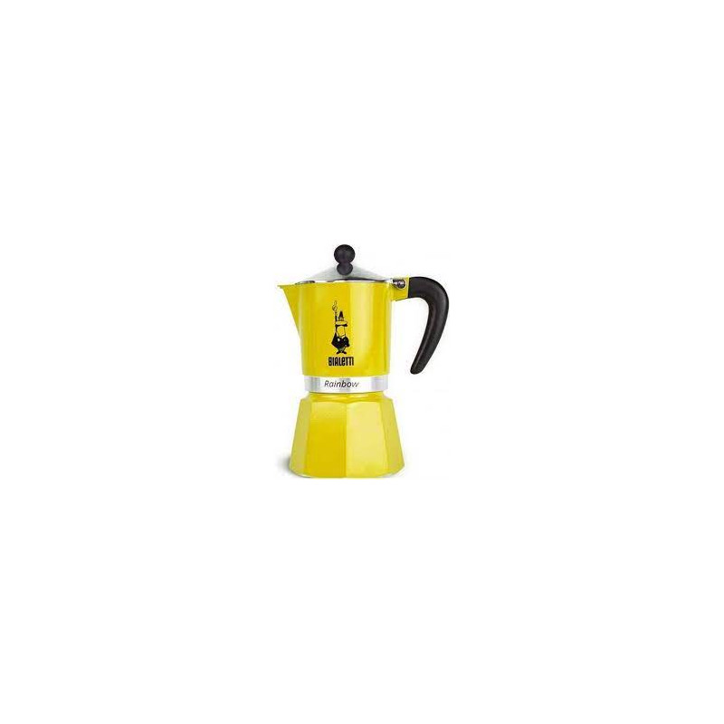 caffettiera bialetti rainbow 6-tazzine giallo [0004983]