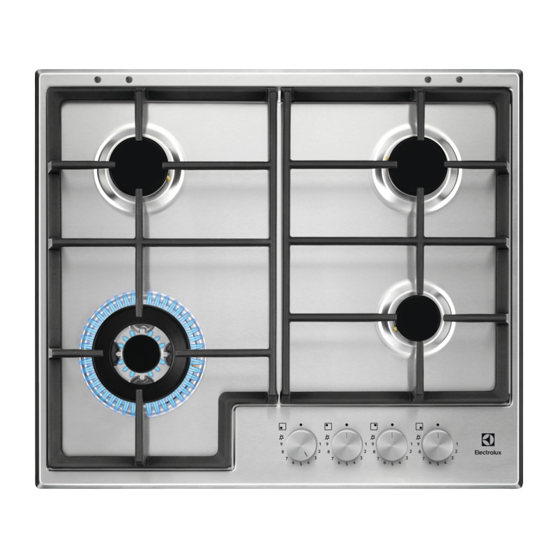 piano cottura a gas electrolux egs64362x serie 300 slim line 60cm