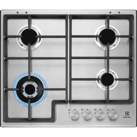 piano cottura a gas electrolux egs64362x serie 300 slim line 60cm
