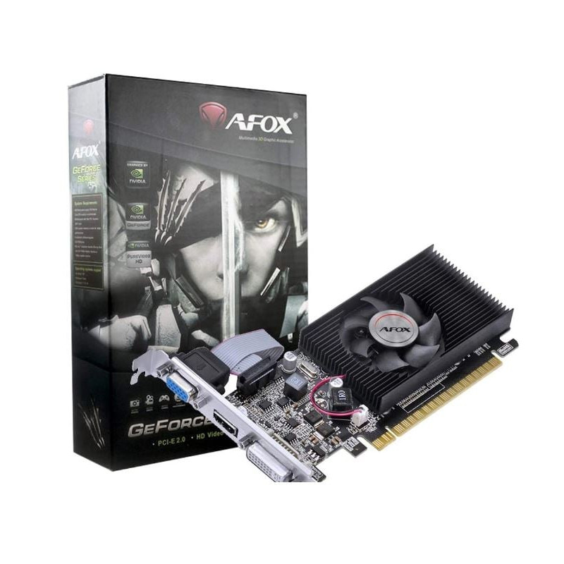 scheda video nvidia afox geforce gt210 512mb ddr3 dvi hdmi vga lp
