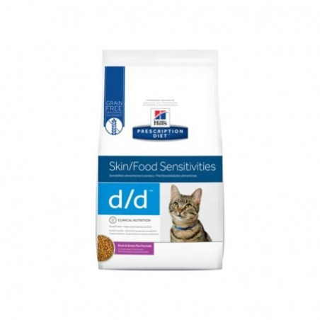 cibo secco hill's per gatti prescription diet feline d/d anatra
