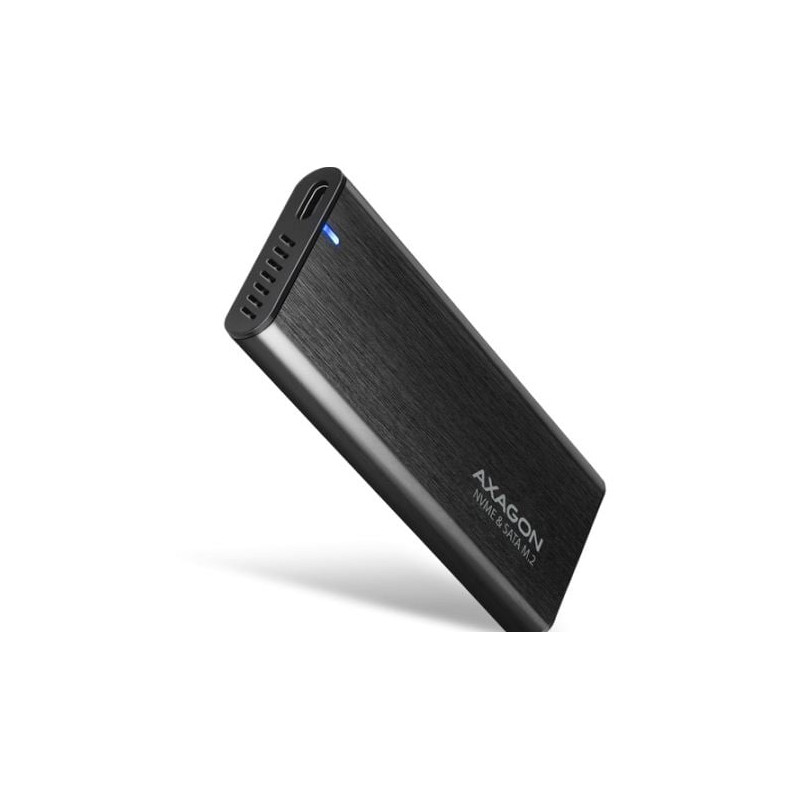 box ssd esterno axagon per ssd m.2 usb-c 3.2 gen2 nero [eem2-sb2]