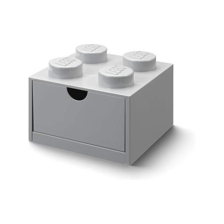 cassetto scrivania lego brick 4 grigio chiaro [40201740]