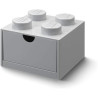 cassetto scrivania lego brick 4 grigio chiaro [40201740]