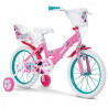 bicicletta mandelli disney minnie 16'' per bambini con rotelle