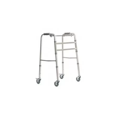 deambulatore vitea care 3-in-1 con ruote argento [ppc013vc]