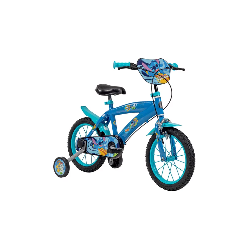 bicicletta mandelli con rotelle e ruote piene 14''/per +4anni/manubrio-sella