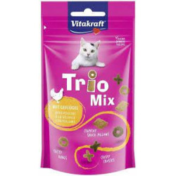 snack per gatti vitakraft trio mix pollame dolcetti per gatti 60g