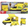set da gioco dickie dhl delivery set 25cm giallo [203747020]