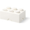 portaoggetti room copenhagen/lego 18x37.5x25cm/17l/6 perni/bianco