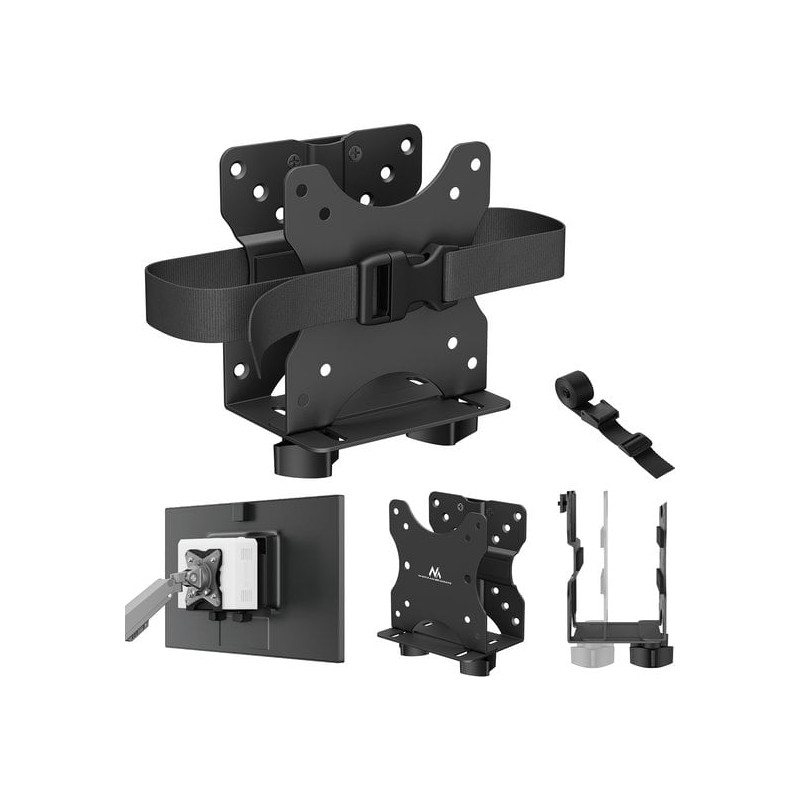 supporto mini pc maclean mc-115b max 5kg nero [ajmclxmacmc115b]